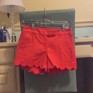 JCrew preppy scalloped shorts